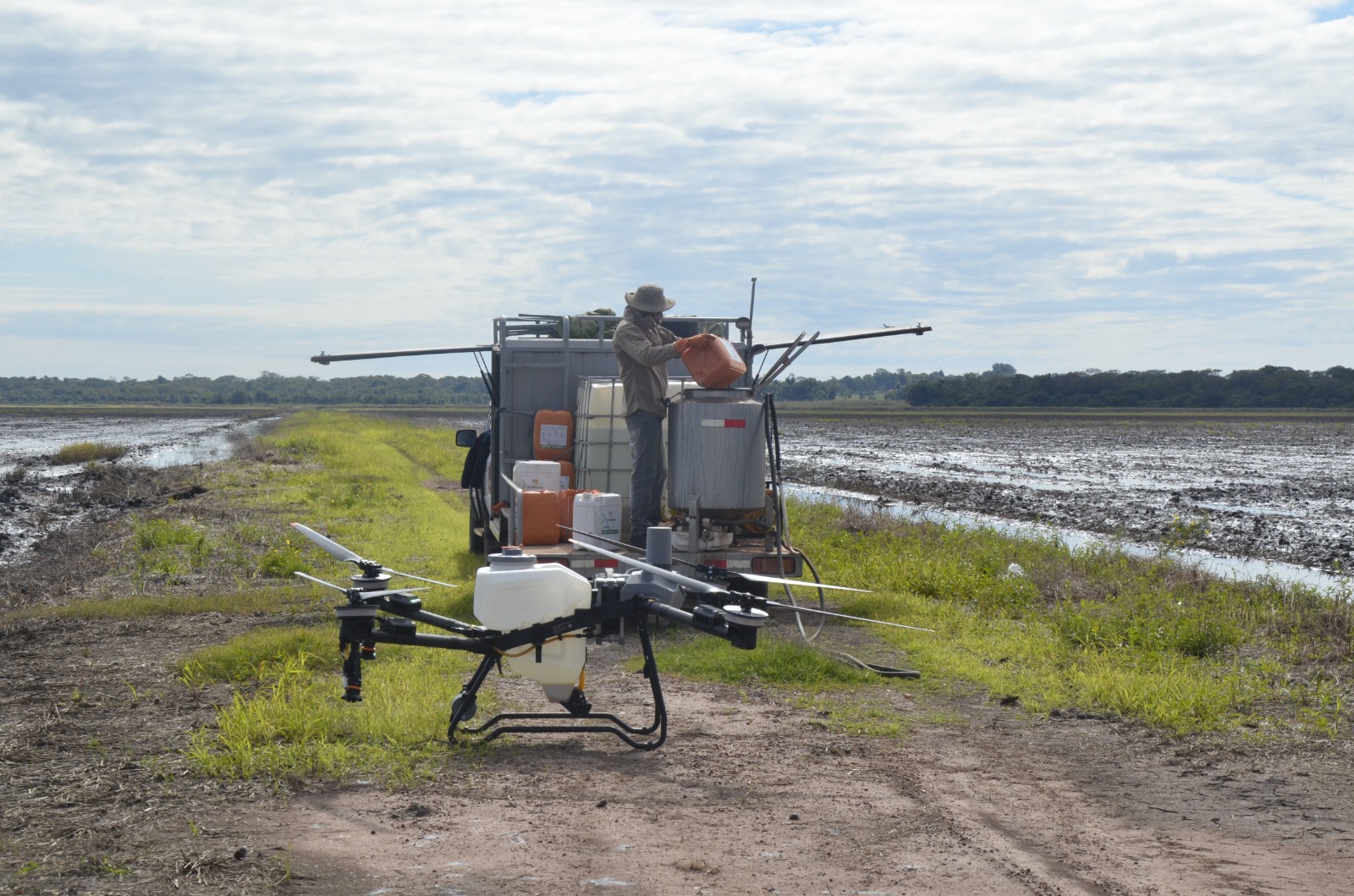 Drone agrícola SkyDrops