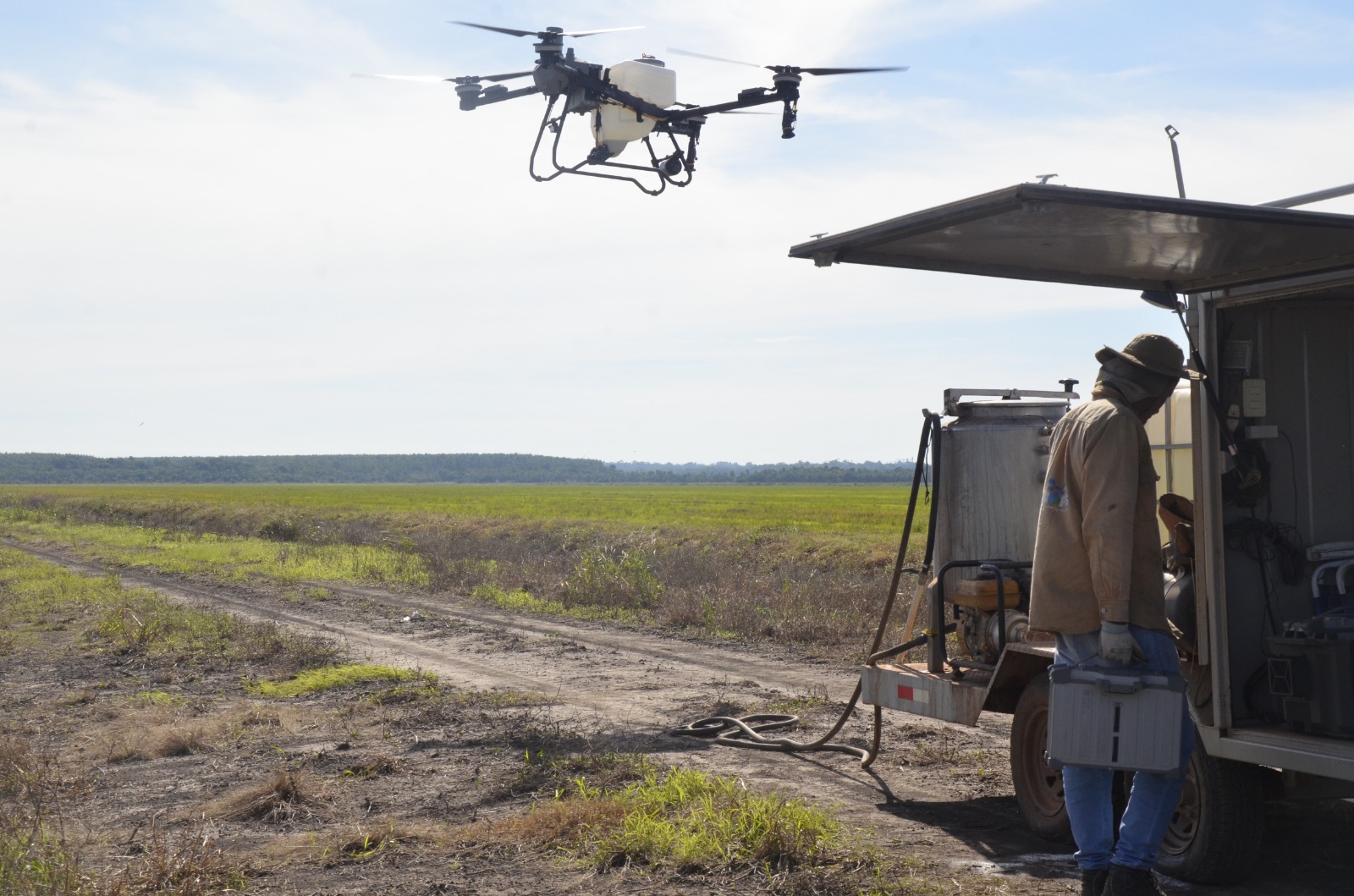 drone en vuelo